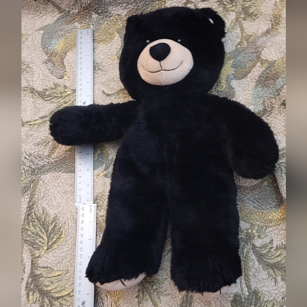 Build a Bear black Teddy Bear fuzzy and cute
